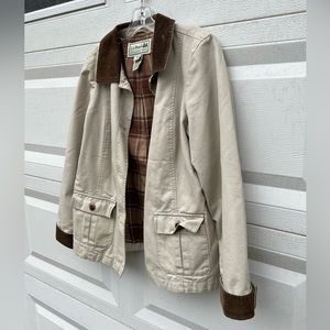 90s L.L Bean Lined Chore Coat with Corduroy